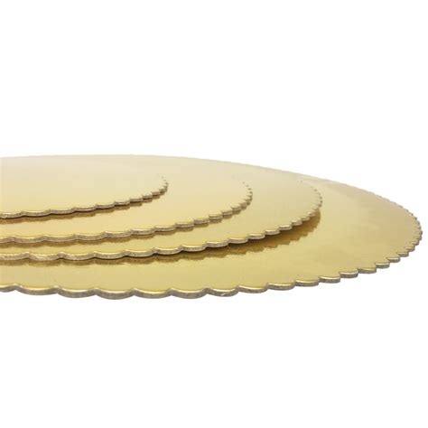 China Food Grade Gold Scalloped Cake Boards Manufacturer And Supplier