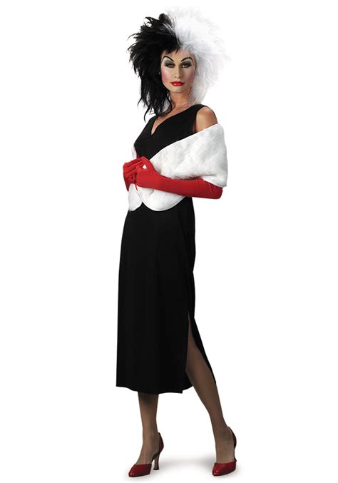 Kostüme And Verkleidungen Adult Disney 101 Dalmatians Cruella De Vil Ladies Halloween Fancy Dress