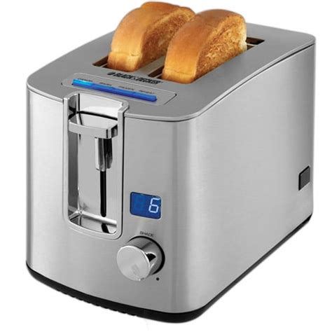 Blackdecker 850w 2 Slice Toaster With Digital Display Tr1280s