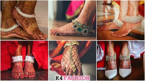 Latest Payal Designs For Brides Trending Anklets For Wedding K4 Fashion