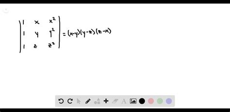 Solved Prove The Following Using Properties Of Determinants Left Begin{array}{ccc} X And Y And X