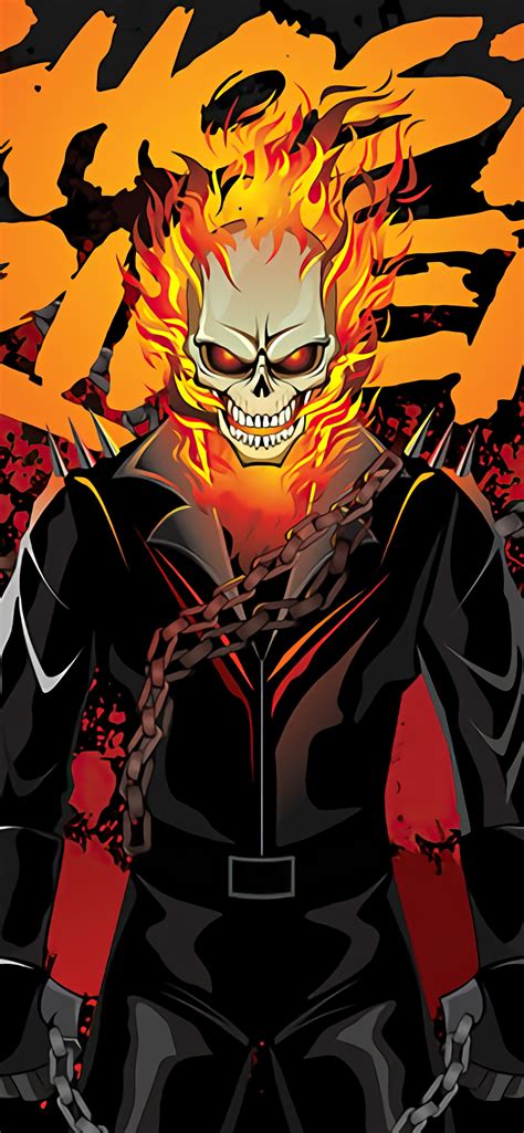 1242x2688 Ghost Rider Comic Poster 4k Iphone Xs Max Hd 4k Wallpapers
