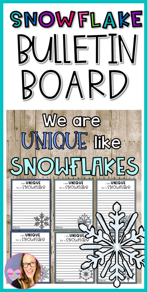 Snowflake Bulletin Board Elementary Lesson Library Book Displays