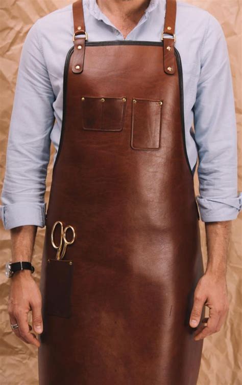 Blue And Grae Heavy Duty Leather Apron Baristas Apron Chef Izzy Styles Pinterest Leather