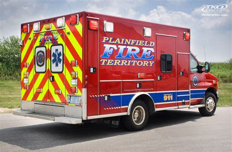 Plainfield Fire Territory Ambulance Graphics And Decals Tko Graphix
