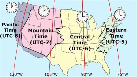 Time zone map usa with numbers - gilitgalaxy