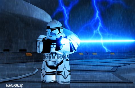 Clone Trooper Kamino Star Wars Roblox Gfx By Minesheik On Deviantart
