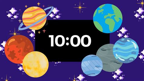 10 Minute Planet Timer Countdown Timer With Music For Kids Youtube