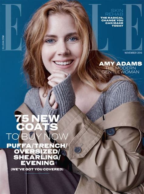 Amy Adams Covers Elle Uk November 2016 Issue Fashionandstylepolice