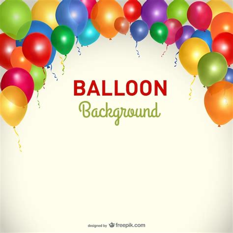 Premium Vector Party Background Balloons Template