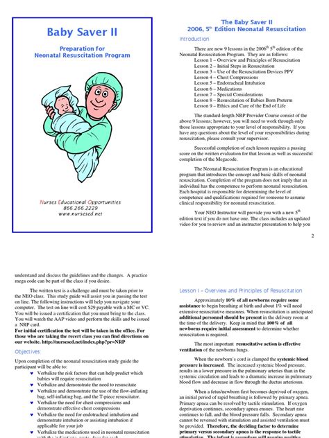 Nrp Prestudy Cardiopulmonary Resuscitation Preterm Birth