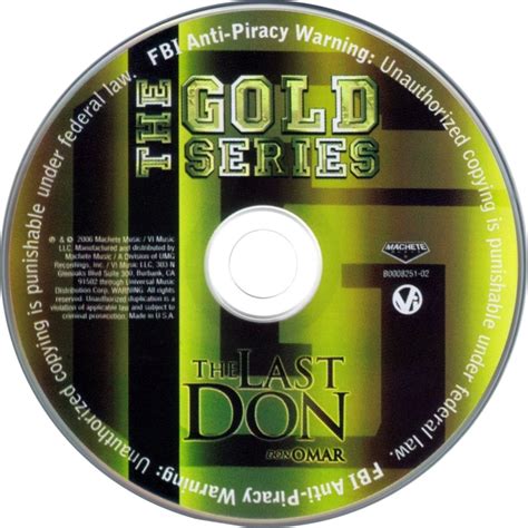 Carátula Cd De Don Omar The Last Don The Gold Series Portada