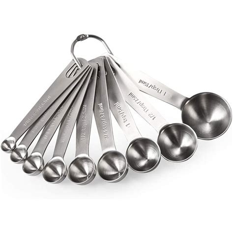 Lfa Measuring Spoons 188 Stainless Steel Measuring Spoons Set Of 9