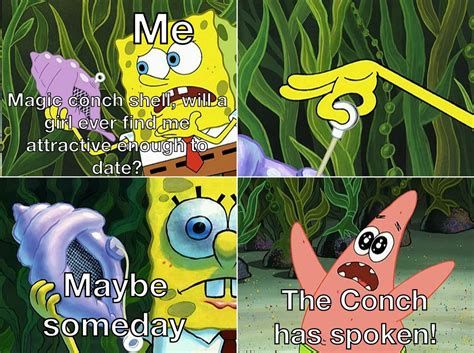 Detail Spongebob Magic Conch Meme Koleksi Nomer 7