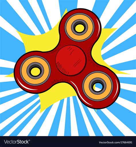 Isolated Fidget Spinner Royalty Free Vector Image