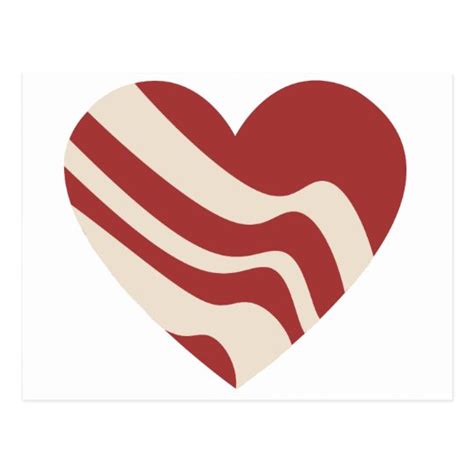 Bacon Heart Postcard