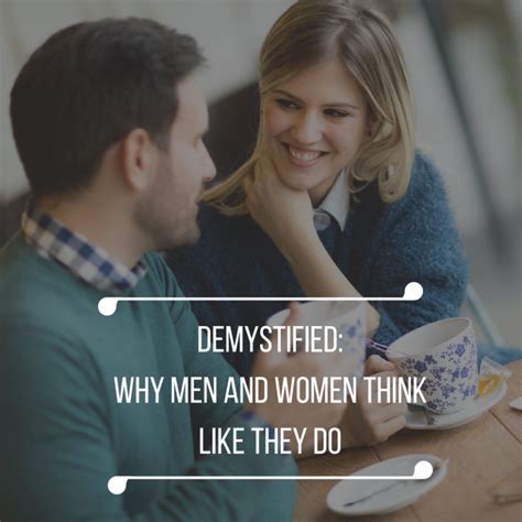 demystified why men and women think like they do individual relationship couples and marriage