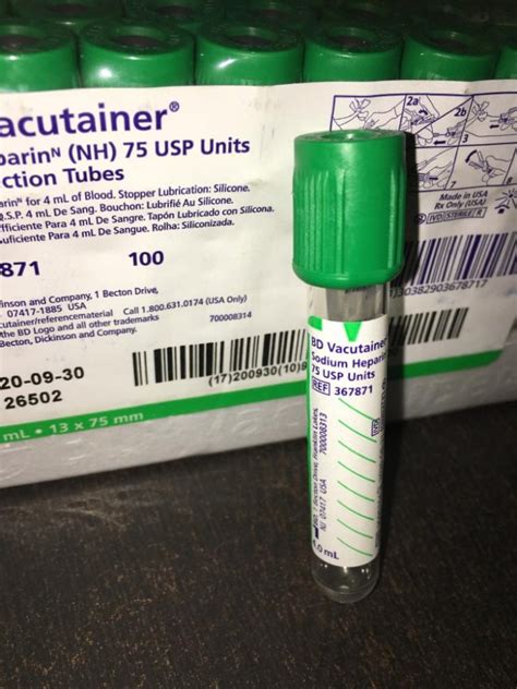 Bd Sodium Heparin Vacutainer For Clinical At Rs Piece In Delhi Id