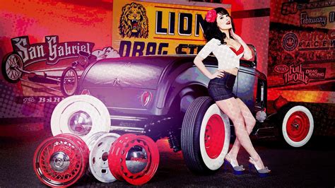 Wallpaper Digital Art Brunette Red Vehicle Women With Cars
