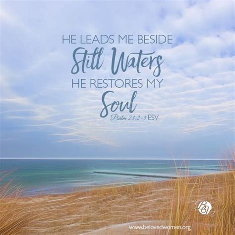 Still Waters Beloved Women Still Water Blessed Bible Verse Water Quotes