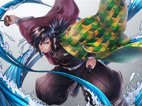 Water Hashira Giyuu Tomioka - Demon Slayer HD wallpaper download