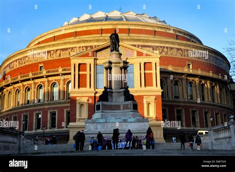 London England Uk Royal Albert Hall And Great Exhibition Memorial