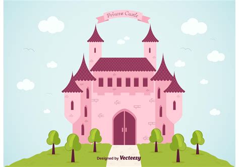 Princess Castle Vector Background 92542 Vector Art At Vecteezy