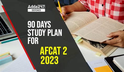 60 Days Study Plan For Afcat 2 2023