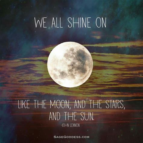 We All Shine On Moon And Star Quotes Moon Quotes Moon