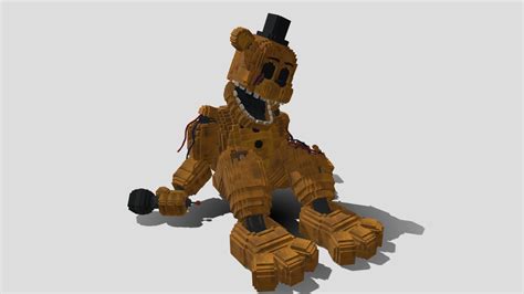 Withered Golden Freddy Minecraft 3d Model By Kidey11 737ff25
