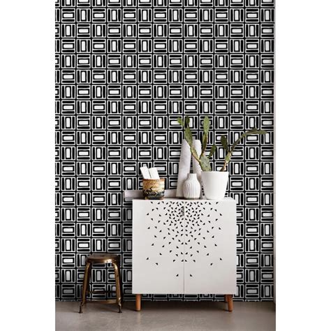Black And White Inspirations Wallpaper, wall mural - ColorayDecor.com