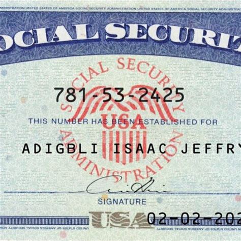 Social Security Number Documents Producer In 2021 Id Card Template