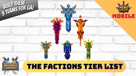 The Faction Tier List Hero Wars Mobile YouTube