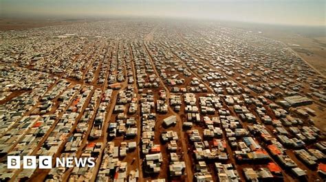 Syria Conflict Jordan S Zaatari Refugee Camp From The Air Bbc News