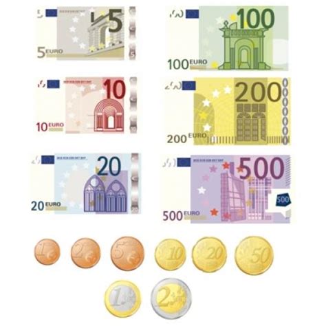 Spielgeld zum ausdrucken vorlage, vertrag, schablone, formular oder dokument. Spielgeld für magische Tafel - Rechnen mit Geld ...