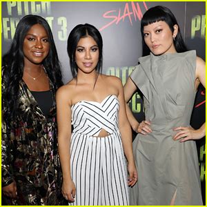 Ester Dean Chrissie Fit Hana Mae Lee Promote Pitch Perfect In Miami Chrissie Fit
