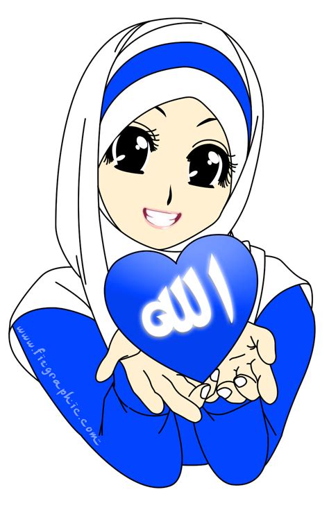 Gambar Kartun Cute Hijab Cartoon Wallpaper 50 Kartun Hijab Wallpaper