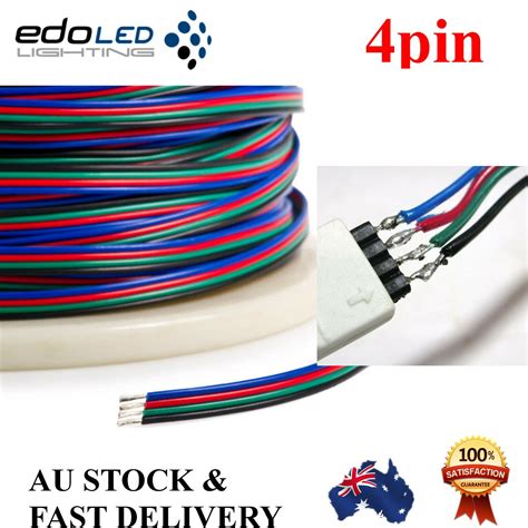 4 Pin Wire Flexible Extension Cable For Rgb Led Strip Lights 246810 Metres Ebay