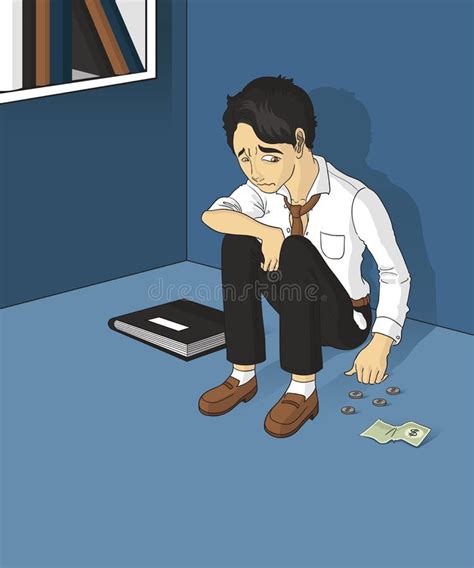 Unemployed Person Stock Vector Illustration Of Help 22831971