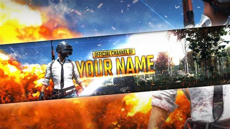 Free Pubg Youtube Banner Customizable How To Edit Youtube