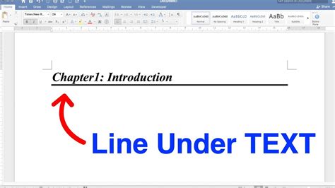 How To Add A Line Under Text In Word Quickly Youtube