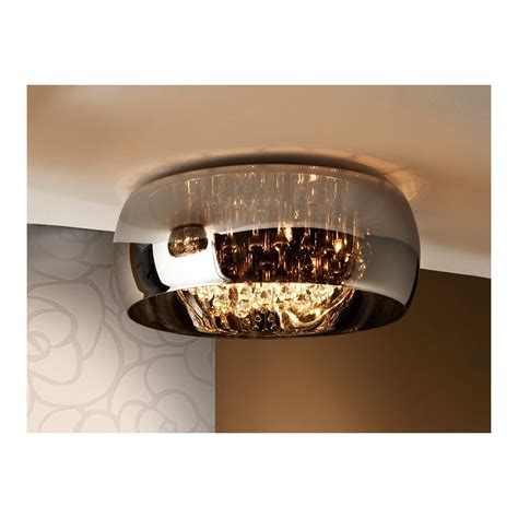 Argos Oval Glass Bowl Flush Ceiling Light Fitting Clanbay Cb14570