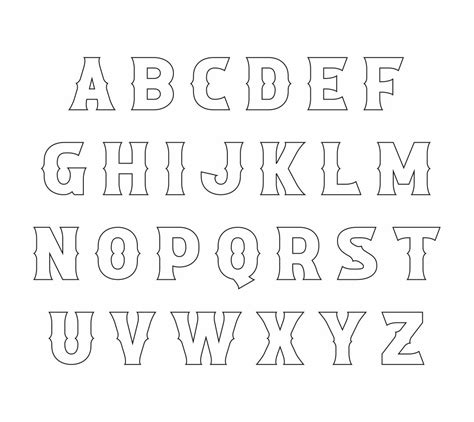 Free Letter Stencils To Print And Cut Out 8 Best Images Of Free