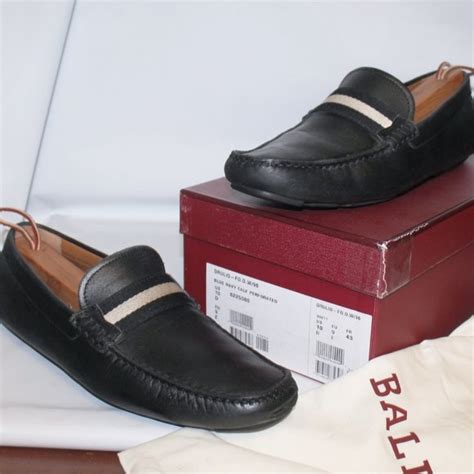 Bally Shoes Mens Bally Waltec Leather Driver Driving Moccasin