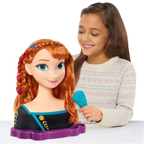 Disneys Frozen 2 Queen Anna Deluxe Styling Head 18 Pieces By Just