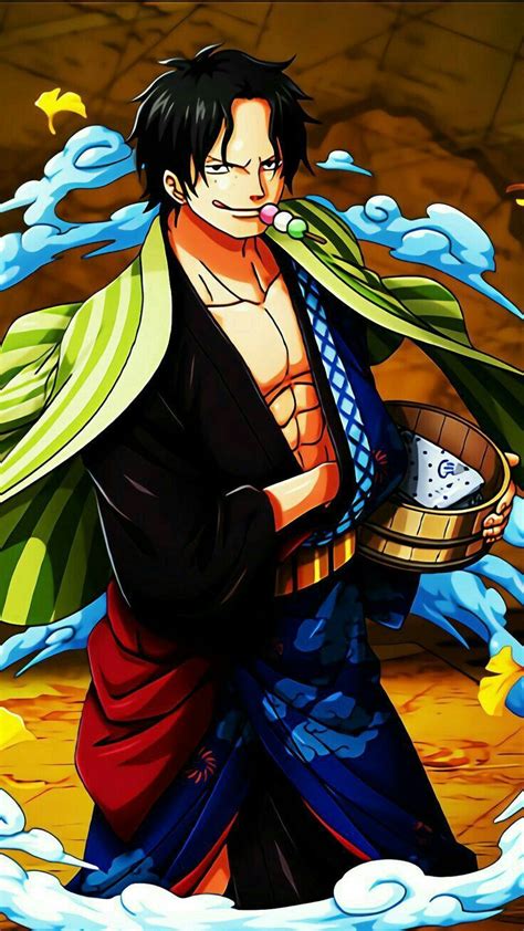 An Anime Character Holding A Basket In His Hand