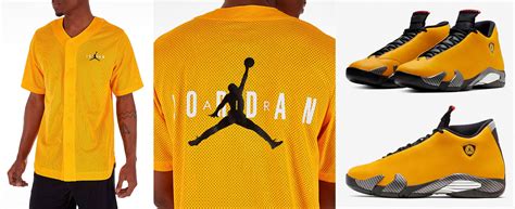 Whatever you're shopping for, we've got it. Air Jordan 14 Yellow Ferrari Mesh Jersey | SneakerFits.com
