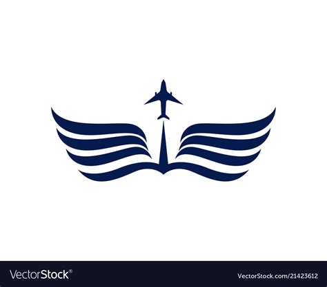 Airplane Fly Logo And Symbols Template Royalty Free Vector