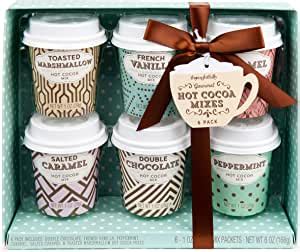 Thoughtfully Gourmet Mini Hot Chocolate Gift Set Flavours Includes