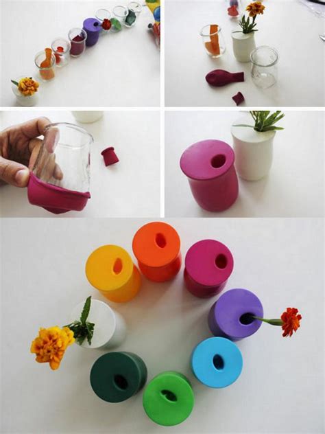 Diy Balloon Flower Vase Diy Projects